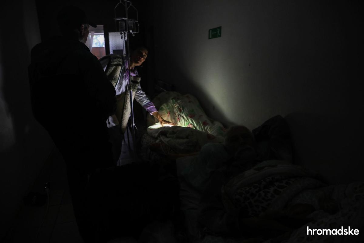 Поликлиника Балаклеи, оставшаяся без света. Фото: Александр Хоменко / hromadske