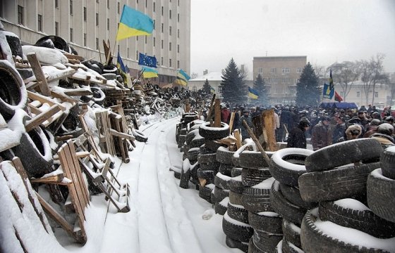 В Киеве разгромили выставку, посвященную Майдану