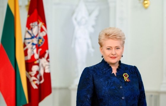 Даля Грибаускайте поздравила жителей Литвы с днем восстановления Независимости