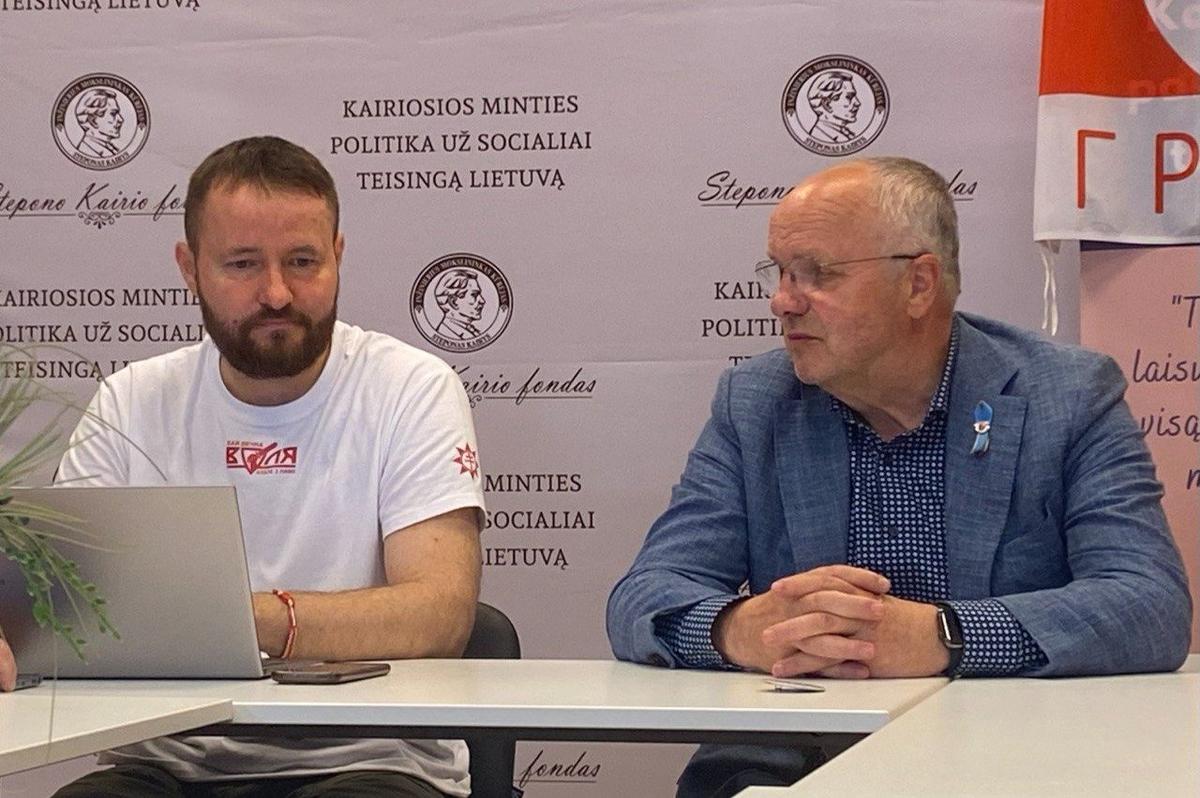 Александр Клочко и Юозас Олекас. Фото: Новая газета.Балтия