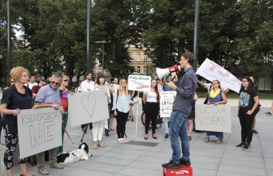 После избиения мигранта жители Вильнюса вышли на протест