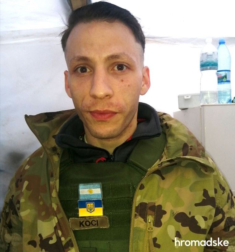 Аргентинец Игнасио, вступивший добровольцем в украинскую армию. Фото: Раиса Шматко / hromadske