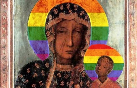 В Польше арестовали женщину за изображение Девы Марии с радужным нимбом