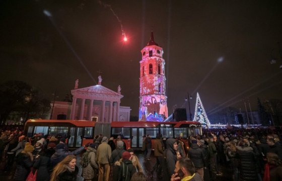В Новый год общественный транспорт Вильнюса будет бесплатным