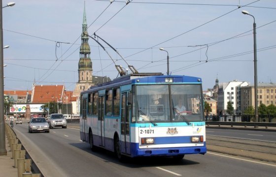 31 декабря и 1 января проезд в общественном транспорте Риги будет бесплатным