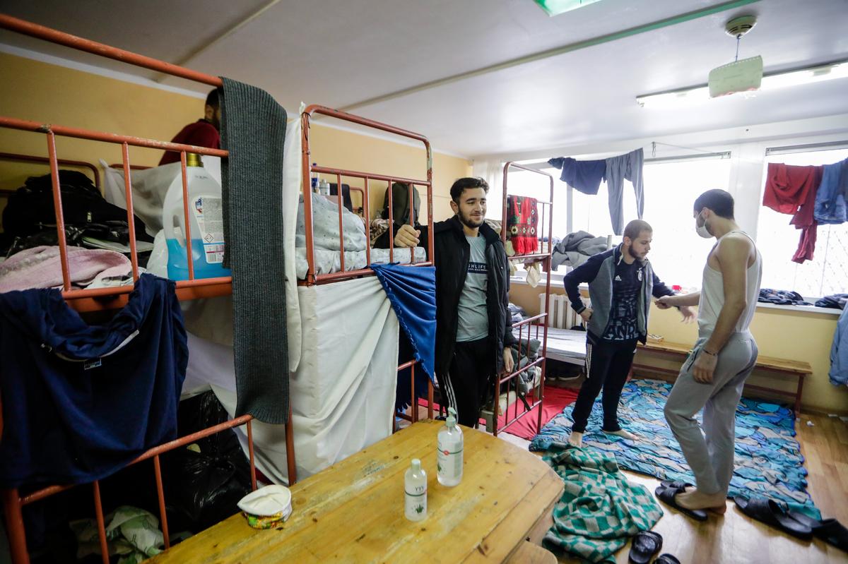 Центр размещения мигрантов в Кибартай. Фото: BNS