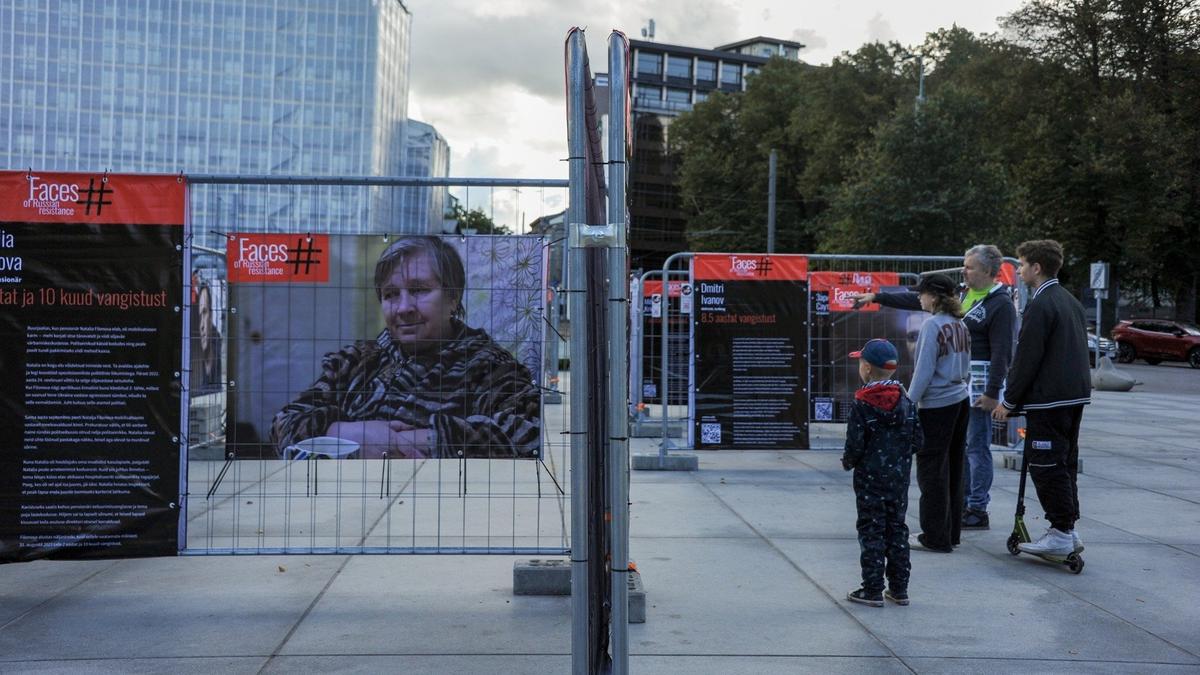 В Таллинне открылась выставка «Лица российского сопротивления», посвященная российским политзаключенным