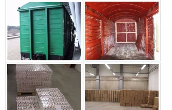 Эстонские таможенники нашли в грузовых вагонах около пяти миллионов контрабандных сигарет
