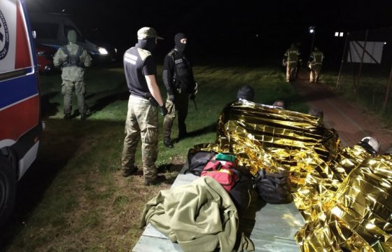 Польские пограничники спасли 12 нелегалов, застрявших на болоте