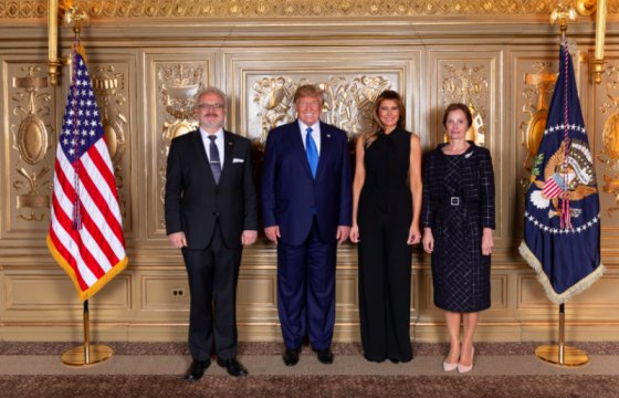 Президент Латвии впервые встретился с Трампом