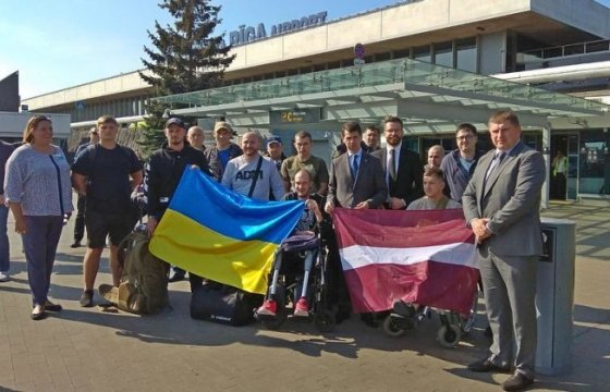 Украинские военные приехали на реабилитацию в Латвию