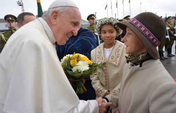 Столицу Литвы посетил папа Франциск