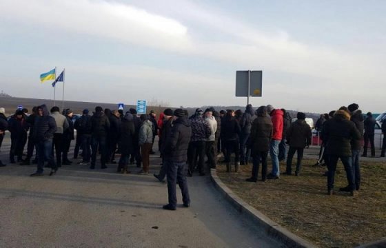 На украинско-польской границе — акция против новых правил ввоза товаров