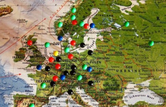 В украинском аэропорту показали карту без Крыма и стран Балтии