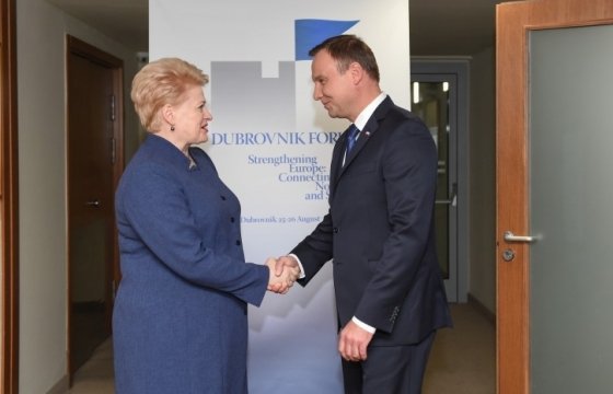 Грибаускайте: Польша и Литва одинаково понимают геополитические вызовы