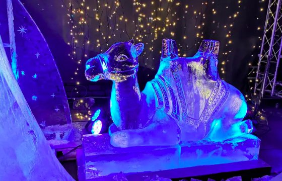 В Таллине открылась выставка ледяных скульптур