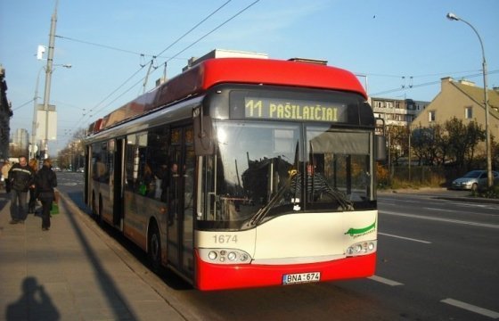 Общественный транспорт Вильнюса будет бесплатным в дни государственных праздников