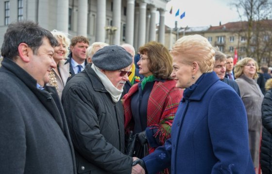 Грибаускайте: В этот день мы чувствуем гордость за свой народ и Литву