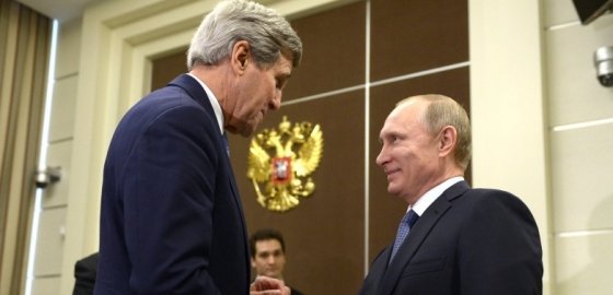 Путин и Керри обсудили возможность урегулирования сирийского кризиса