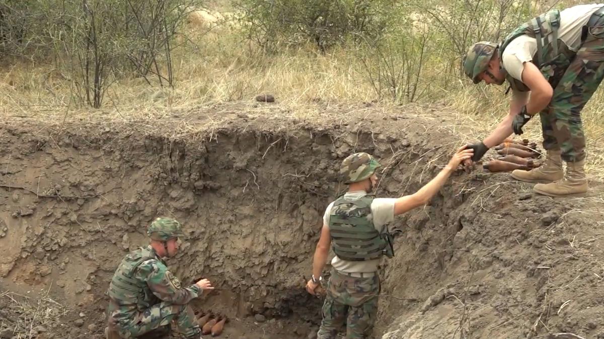 Боеприпасы времен Второй мировой войны, обнаруженные на территории Республики Молдова. Фото: Министерство обороны