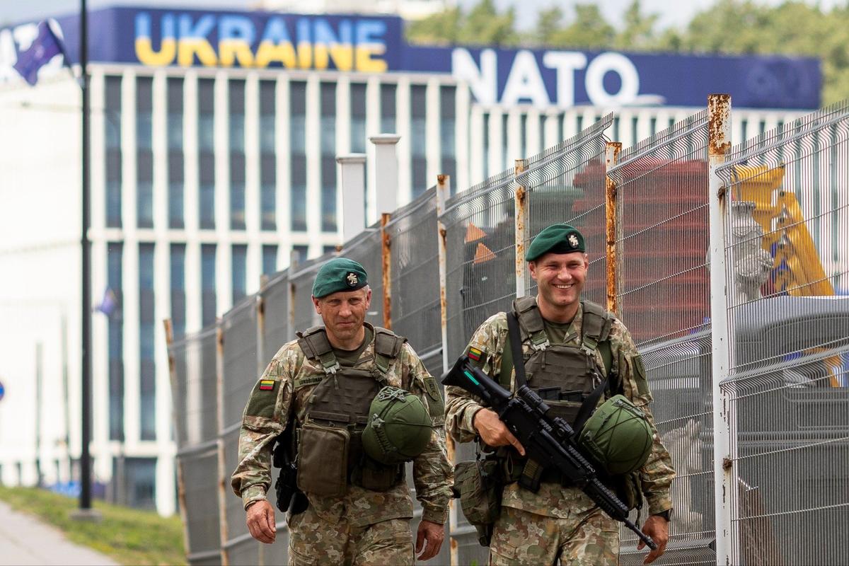 Охрана саммита НАТО в Вильнюсе. Фото: BNS