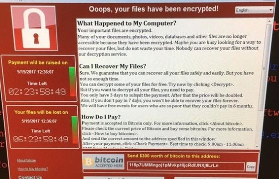 Вирус-вымогатель WannaCry напал уже на 45 тысяч компьютеров по всему миру
