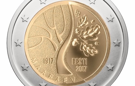 В Таллине презентуют памятную монету номиналом 2 евро