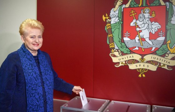 Президент Литвы проголосовала на выборах мэра Вильнюса досрочно