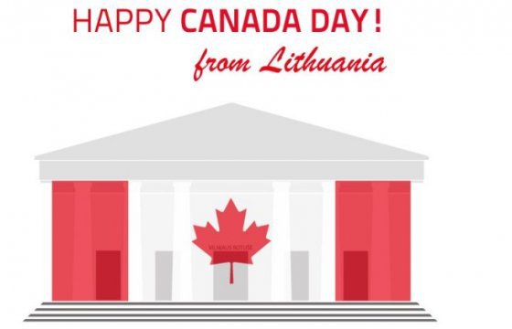 Вильнюсская ратуша окрасится в цвета флага Канады