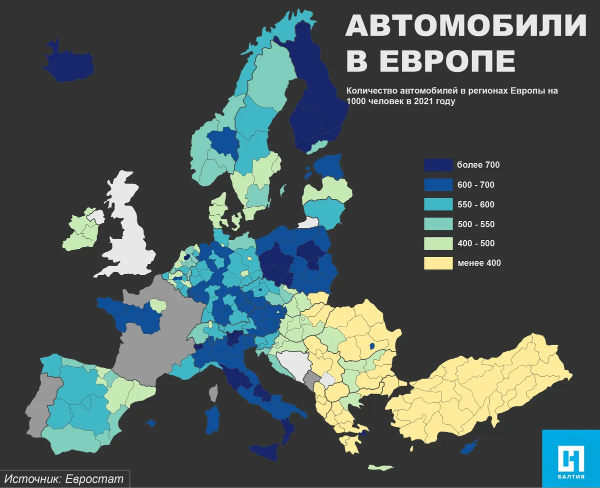 В Европе растет количество автомобилей: самые высокие темпы — в Румынии и  Польше — Новая газета. Балтия