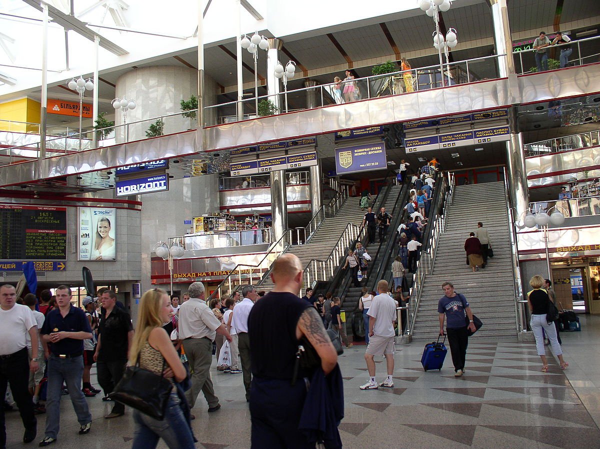 Железнодорожный вокзал в Минске