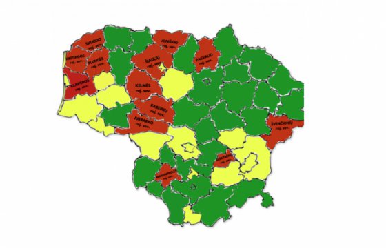 В 12 самоуправлениях Литвы введен карантин