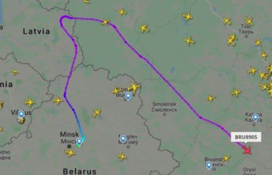 Belavia использовала закрытое воздушное пространство Латвии