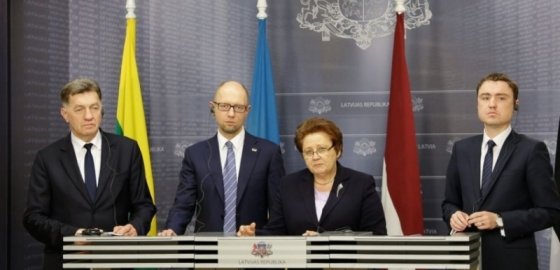 Премьер-министры Литвы, Латвии, Эстонии и Украины выступили с общим заявлением