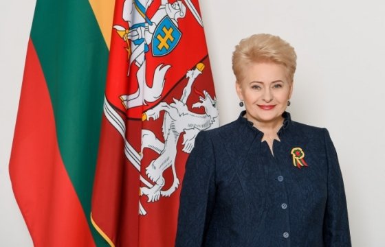Даля Грибаускайте поздравила жителей Литвы с днем восстановления государственности