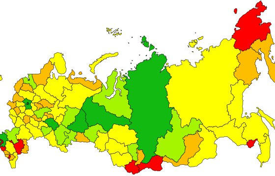 Генпрокуратура назвала самые коррупционные регионы России