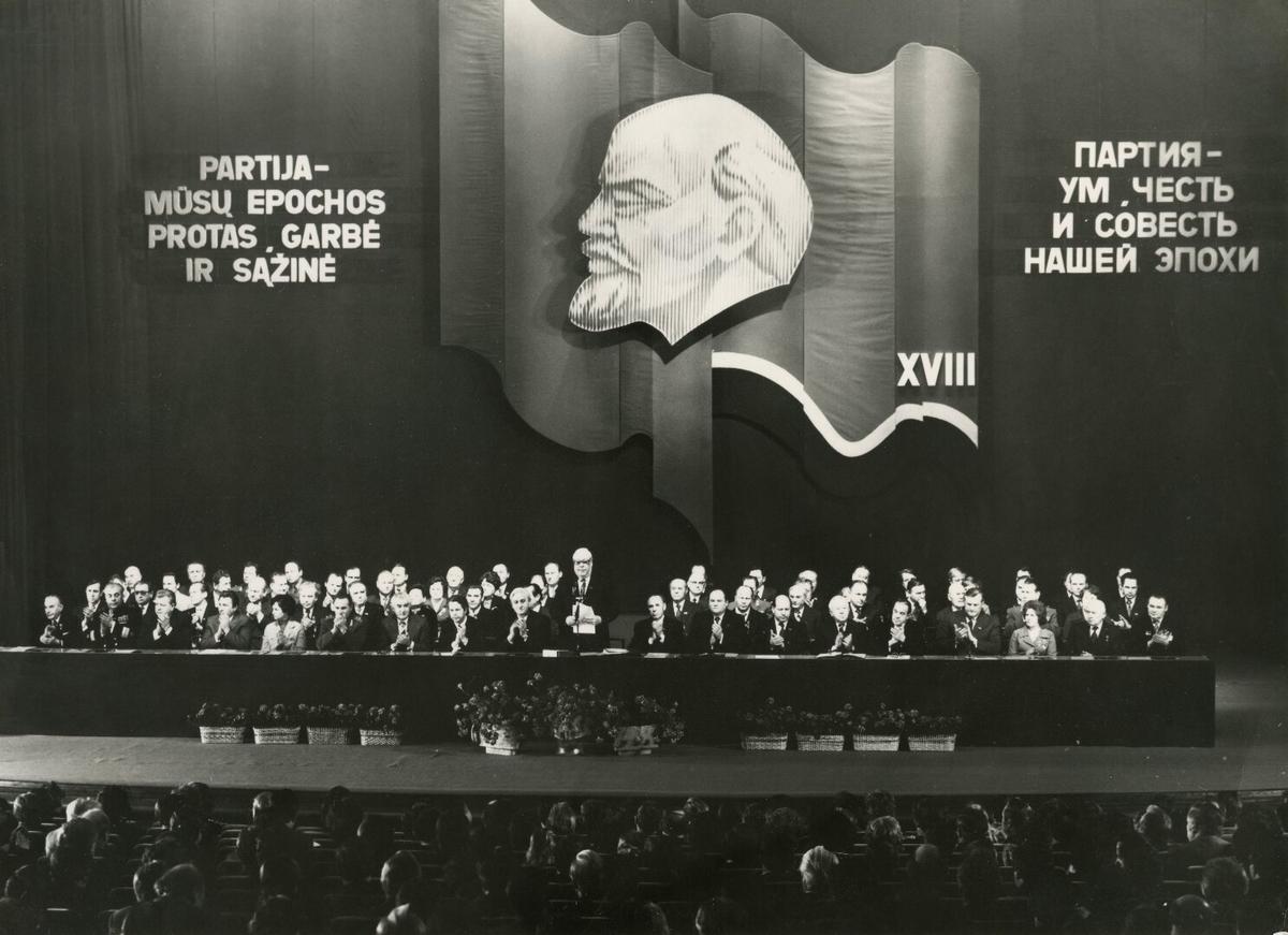 Президиум XVIII съезда Коммунистической партии Литвы (29 января 1981). Фото: архив MELC