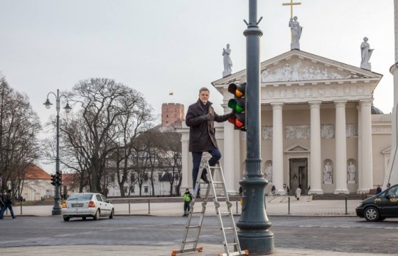 11 марта светофоры в Вильнюсе будут показывать цвета литовского флага