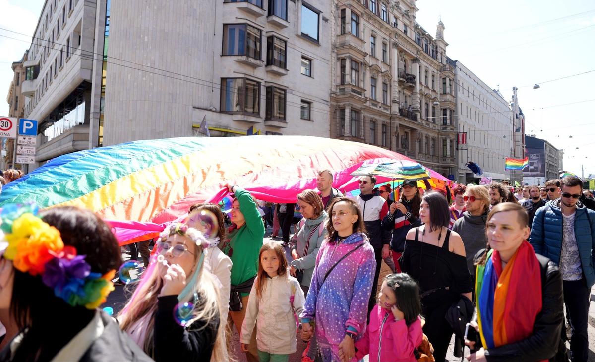 ЛГБТК+ прайд в Риге, 2023 год. Фото: LETA