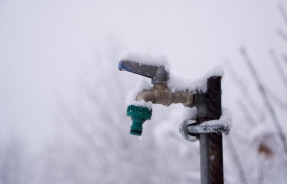 В Клайпеде из-за морозов сотни людей остались без воды