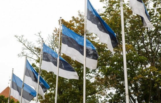 В Эстонии вывесили государственные флаги в честь олимпийцев