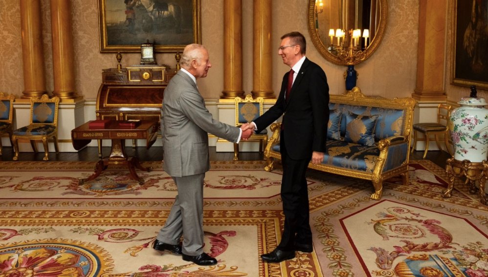 Президент Латвии Эдгарс Ринкевичс встретился с королем Великобритании Карлом III / Медиа-центр королевской семьи