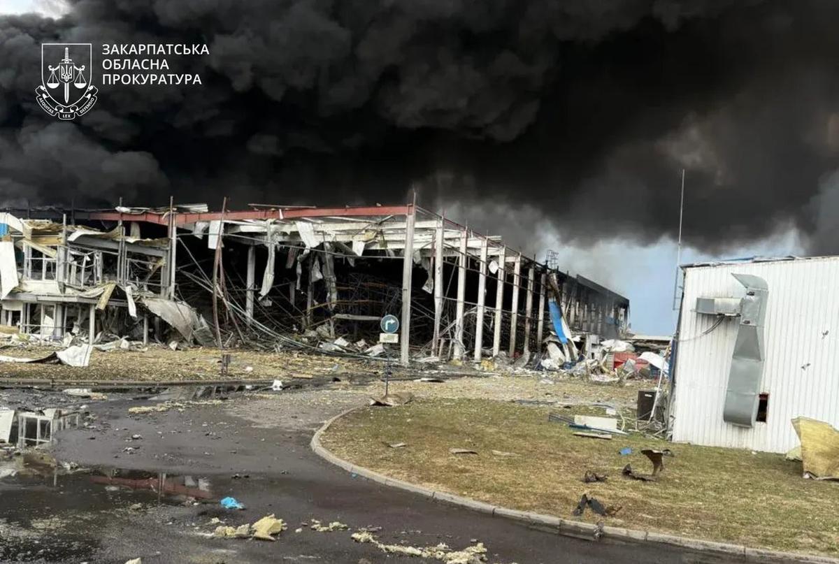 Последствия атаки на предприятие американской компании. Закарпатская областная прокуратура