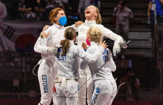 Женская сборная Эстонии по фехтованию завоевала олимпийское золото