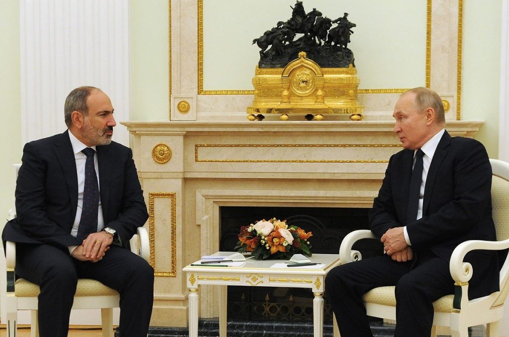 Очередная встреча Пашиняна с Путиным. Фото пресс-службы правительства Армении