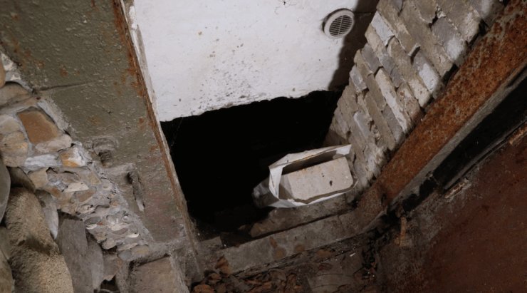 Вход в убежище на ул. Влайку Пыркэлаб в Кишиневе. Фото: Ziarul de Gardă