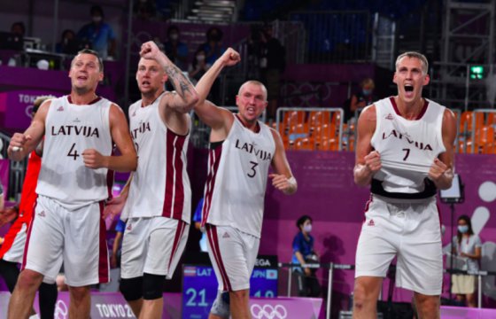Латвийские баскетболисты завоевали олимпийское золото