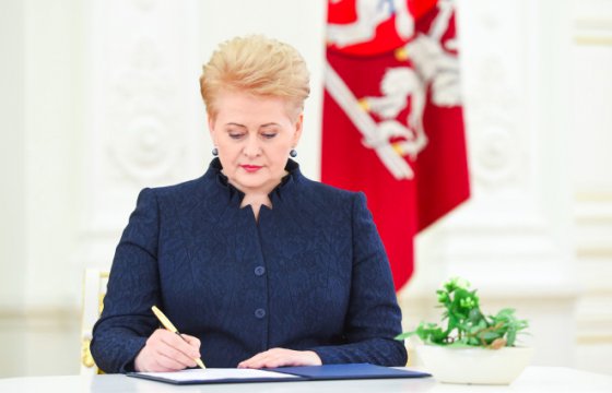 Президент Литвы наложила вето на поправку к Закону о правовом положении иностранцев