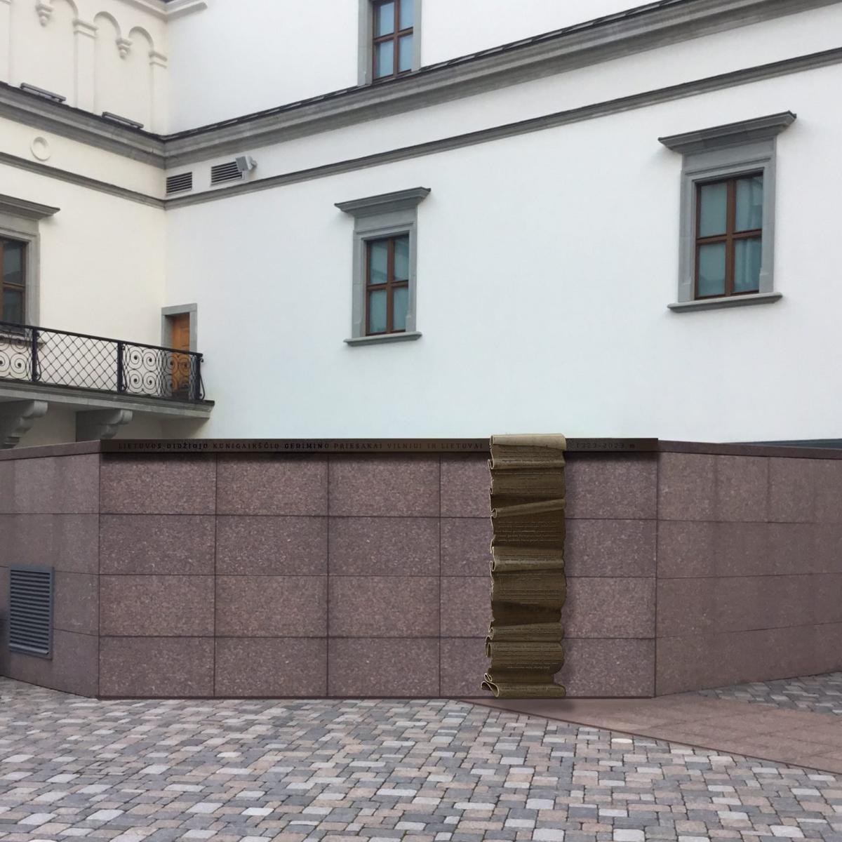 Памятник «Заветы великого князя литовского Гедиминаса Вильнюсу и Литве». Фото: Vilnius700.lt