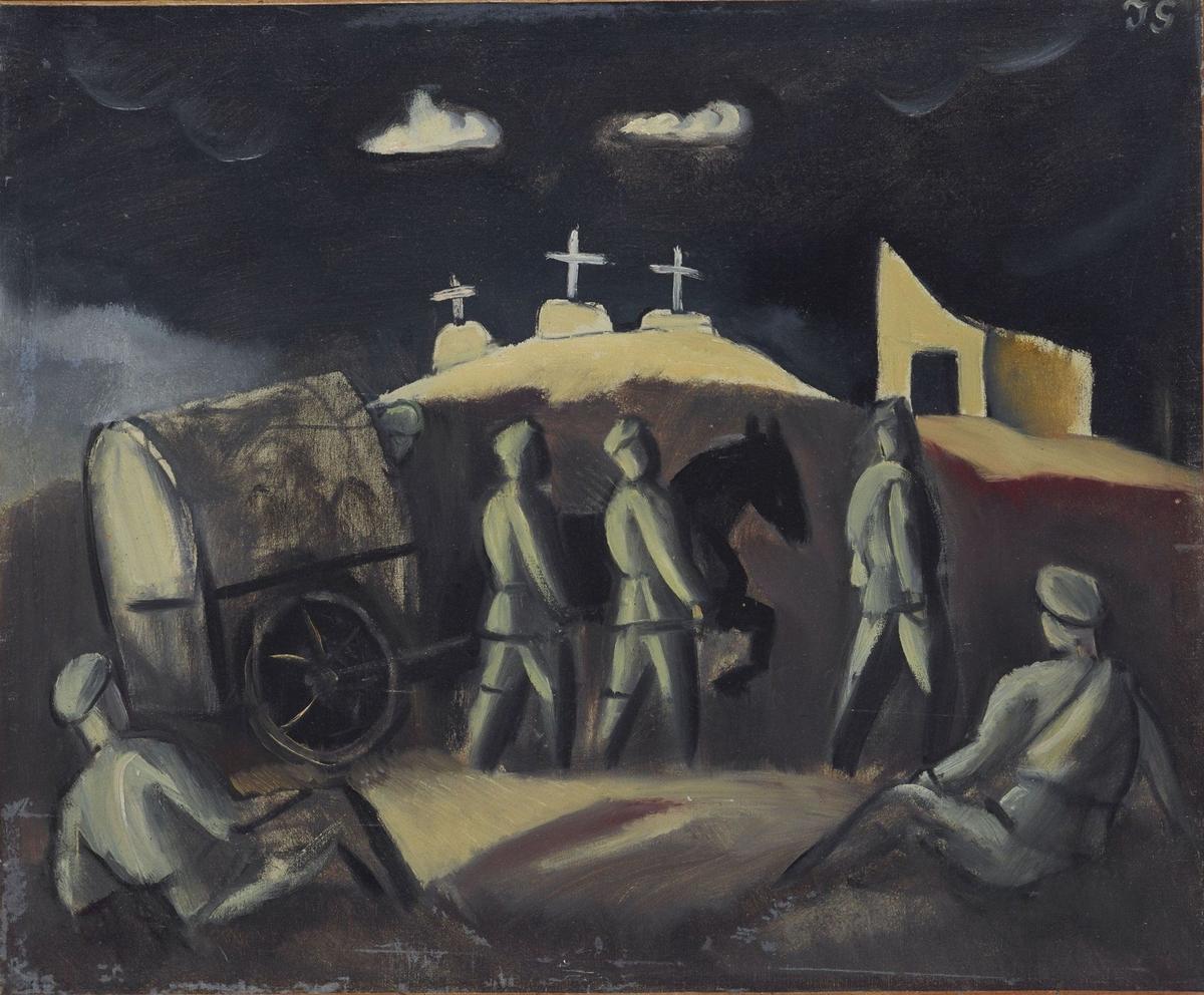 Язеп Гросвалдс. «Белые кресты», 1917. Из коллекции LNMM, фото: Нормундс Браслиньш
